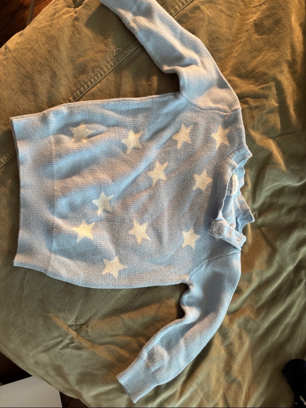 Seraphine maternity Light Blue Crewneck Sweater Set (& baby sweater)